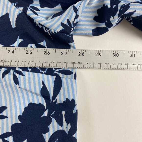 Lot of 2 Calvin Klein Roll Tab Sleeve Blouse Top Women's Size 2X Floral Pockets - Picture 6 of 15